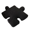 Plush Throw Pillow Ultra Soft Cushion Puzzle Special Shaped for Sofa Bed Window Home Decor Black