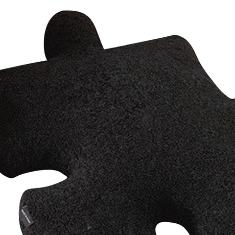 Plush Throw Pillow Ultra Soft Cushion Puzzle Special Shaped for Sofa Bed Window Home Decor Black