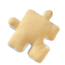 Plush Throw Pillow Ultra Soft Cushion Puzzle Special Shaped for Sofa Bed Window Home Decor Yellow