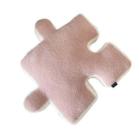 Plush Throw Pillow Ultra Soft Cushion Puzzle Special Shaped for Sofa Bed Window Home Decor Pink