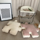 Plush Throw Pillow Ultra Soft Cushion Puzzle Special Shaped for Sofa Bed Window Home Decor Pink