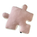 Plush Throw Pillow Ultra Soft Cushion Puzzle Special Shaped for Sofa Bed Window Home Decor Pink