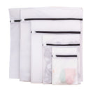 Set of 8 Mesh Laundry Bag Washing Machine Wash Bags with Zipper for Underwea Home Hotel