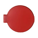Single Sided Folding Circular Mirror Plastic Portable Compact Cosmetic Pocket Mirror Red