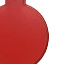 Single Sided Folding Circular Mirror Plastic Portable Compact Cosmetic Pocket Mirror Red