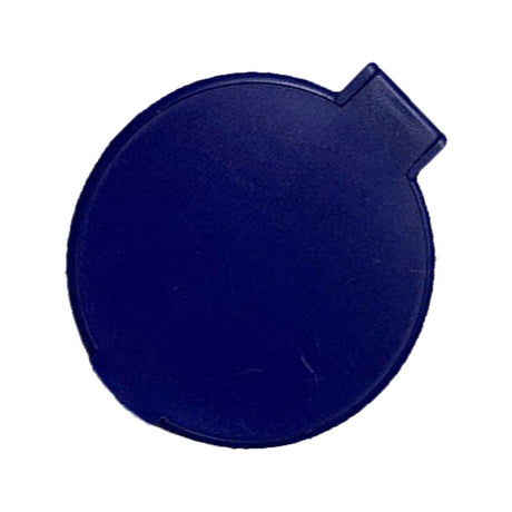 Single Sided Folding Circular Mirror Plastic Portable Compact Cosmetic Pocket Mirror Blue