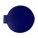Single Sided Folding Circular Mirror Plastic Portable Compact Cosmetic Pocket Mirror Blue