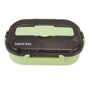 Lunch Container Box Stainless Steel Thermal Lunch Storage Box with Soup Bowl Chopsticks Spoon for Adults Children Green