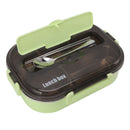 Lunch Container Box Stainless Steel Thermal Lunch Storage Box with Soup Bowl Chopsticks Spoon for Adults Children Green