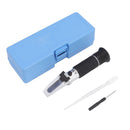 Brix Refractometer 3 in 1 Handheld Measure Sugar Content in Grape Wine Juice Alcohol Meter with ATC for Homebrew Kit