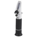 Brix Refractometer 3 in 1 Handheld Measure Sugar Content in Grape Wine Juice Alcohol Meter with ATC for Homebrew Kit