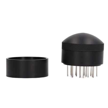 Coffee Needle Distributor Rust Resistant Stainless Steel Needle Coffee Stirrer with Base for Cafes Home 53MM