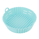 Fryer Silicone Liner Heat Resistant Elastic Washable Food Grade Reusable Fryer Basket for Cooking Blue