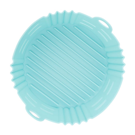 Fryer Silicone Liner Heat Resistant Elastic Washable Food Grade Reusable Fryer Basket for Cooking Blue