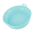 Fryer Silicone Liner Heat Resistant Elastic Washable Food Grade Reusable Fryer Basket for Cooking Blue