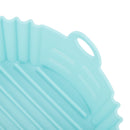 Fryer Silicone Liner Heat Resistant Elastic Washable Food Grade Reusable Fryer Basket for Cooking Blue