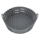 Fryer Silicone Liner Heat Resistant Elastic Washable Food Grade Reusable Fryer Basket for Cooking Grey