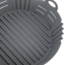 Fryer Silicone Liner Heat Resistant Elastic Washable Food Grade Reusable Fryer Basket for Cooking Grey