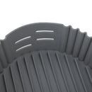 Fryer Silicone Liner Heat Resistant Elastic Washable Food Grade Reusable Fryer Basket for Cooking Grey