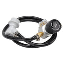 Soda Water Automatic Beer Maker 2nd Stage Pressure Gauge Black Hose Distributor Set with Safety Valve for Household