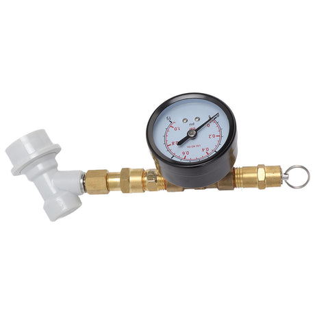 Beer Brew Adjustable Pressure Relief Valve Cola Keg Pressure Gauge Beer Keg Regulator 0‑15PSI