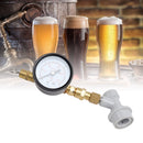 Beer Brew Adjustable Pressure Relief Valve Cola Keg Pressure Gauge Beer Keg Regulator 0‑15PSI