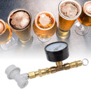 Beer Brew Adjustable Pressure Relief Valve Cola Keg Pressure Gauge Beer Keg Regulator 0‑15PSI