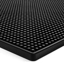 2 Pcs Bar Service Mat Black Waterproof Heat Insulating PVC Bar Countertop Spill Mat 45x30x1cm