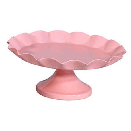 Cake Stand Minimalist Stable Decorative Multi Functional Cake Tray Holder for Cupcake Dessert Fruit Pink M
