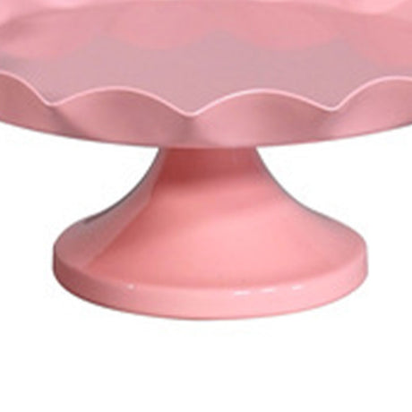Cake Stand Minimalist Stable Decorative Multi Functional Cake Tray Holder for Cupcake Dessert Fruit Pink M