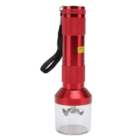 Electric Tobacco Herb Grinder Professional Aluminium Alloy Herb Tabacco Crusher for Herbal Medicine Seasoning Red
