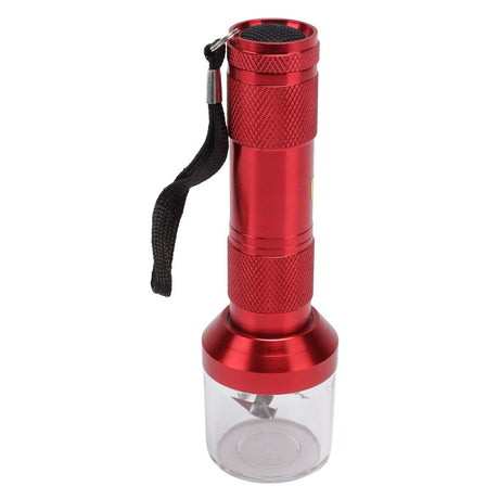 Electric Tobacco Herb Grinder Professional Aluminium Alloy Herb Tabacco Crusher for Herbal Medicine Seasoning Red