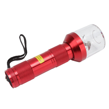Electric Tobacco Herb Grinder Professional Aluminium Alloy Herb Tabacco Crusher for Herbal Medicine Seasoning Red