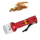 Electric Tobacco Herb Grinder Professional Aluminium Alloy Herb Tabacco Crusher for Herbal Medicine Seasoning Red