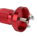 Electric Tobacco Herb Grinder Professional Aluminium Alloy Herb Tabacco Crusher for Herbal Medicine Seasoning Red