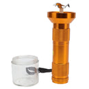 Electric Tobacco Herb Grinder Professional Aluminium Alloy Herb Tabacco Crusher for Herbal Medicine Seasoning Gold