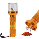 Electric Tobacco Herb Grinder Professional Aluminium Alloy Herb Tabacco Crusher for Herbal Medicine Seasoning Gold