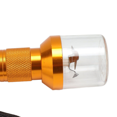 Electric Tobacco Herb Grinder Professional Aluminium Alloy Herb Tabacco Crusher for Herbal Medicine Seasoning Gold