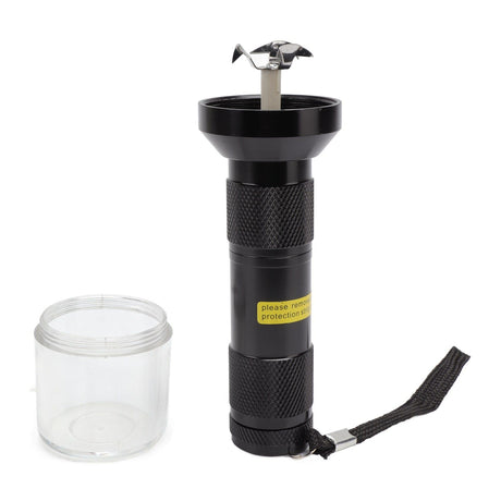 Electric Tobacco Herb Grinder Professional Aluminium Alloy Herb Tabacco Crusher for Herbal Medicine Seasoning Black