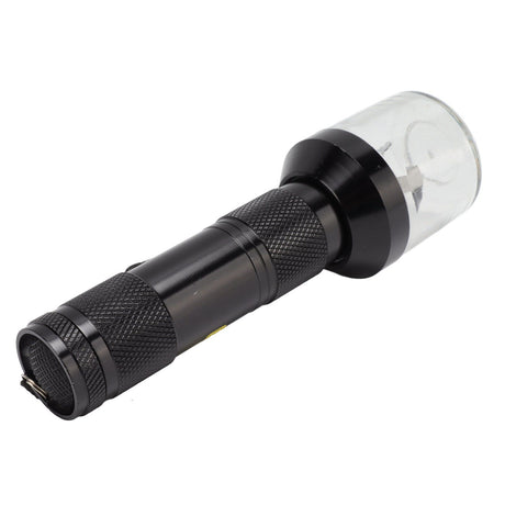 Electric Tobacco Herb Grinder Professional Aluminium Alloy Herb Tabacco Crusher for Herbal Medicine Seasoning Black
