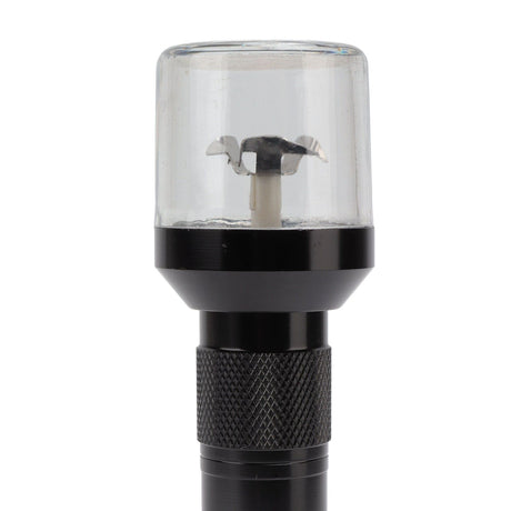Electric Tobacco Herb Grinder Professional Aluminium Alloy Herb Tabacco Crusher for Herbal Medicine Seasoning Black
