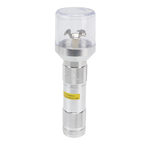 Electric Tobacco Herb Grinder Professional Aluminium Alloy Herb Tabacco Crusher for Herbal Medicine Seasoning Silver