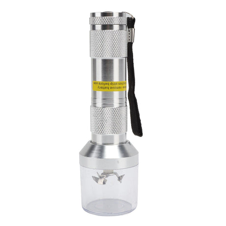 Electric Tobacco Herb Grinder Professional Aluminium Alloy Herb Tabacco Crusher for Herbal Medicine Seasoning Silver