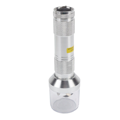 Electric Tobacco Herb Grinder Professional Aluminium Alloy Herb Tabacco Crusher for Herbal Medicine Seasoning Silver