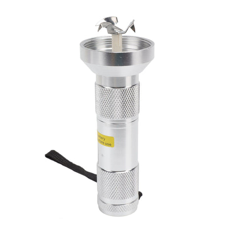 Electric Tobacco Herb Grinder Professional Aluminium Alloy Herb Tabacco Crusher for Herbal Medicine Seasoning Silver