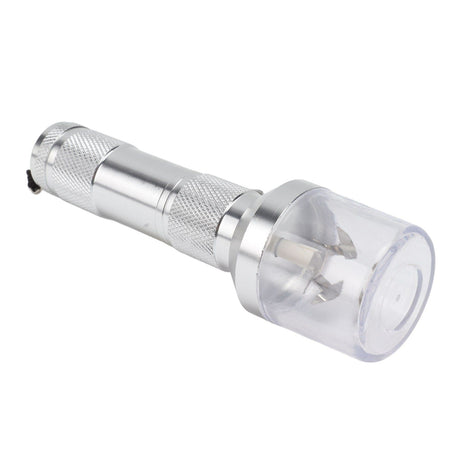 Electric Tobacco Herb Grinder Professional Aluminium Alloy Herb Tabacco Crusher for Herbal Medicine Seasoning Silver