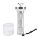 Electric Tobacco Herb Grinder Professional Aluminium Alloy Herb Tabacco Crusher for Herbal Medicine Seasoning Silver