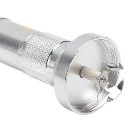 Electric Tobacco Herb Grinder Professional Aluminium Alloy Herb Tabacco Crusher for Herbal Medicine Seasoning Silver