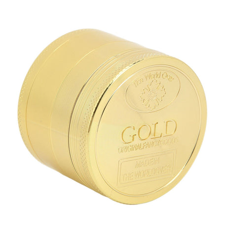 40mm Spice Grinder 4 Layers Aluminium Alloy Gold Coin Design Spice Crusher for Home Kitchen