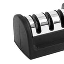 Knife Sharpener 3 Slot Kitchen Knives Sharpen Blade Sharpening Tool for Home Kitchen Black